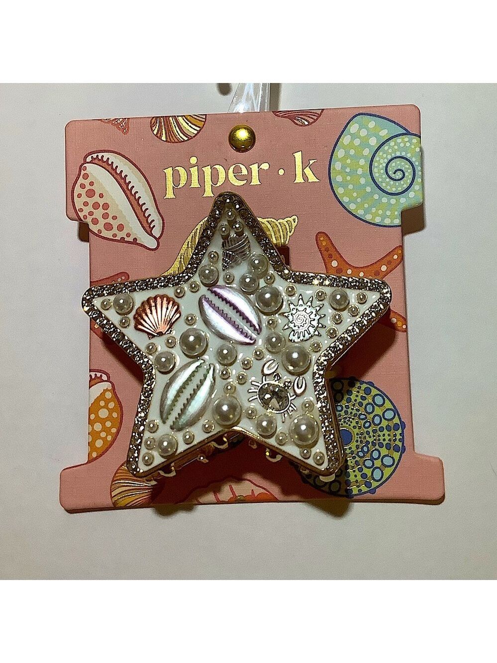 Starfish Shaped Hair Claw Clip By Piper K New